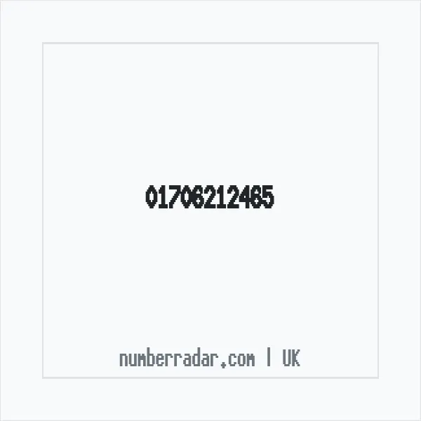 Reverse number check for +44 1706 212465 — who called me?