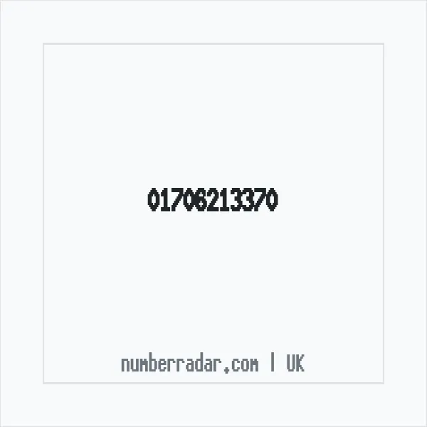 Reverse number check for +44 1706 213370 — who called me?