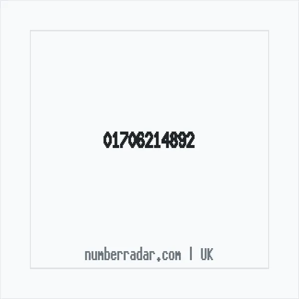 Reverse number check for +44 1706 214892 — who called me?