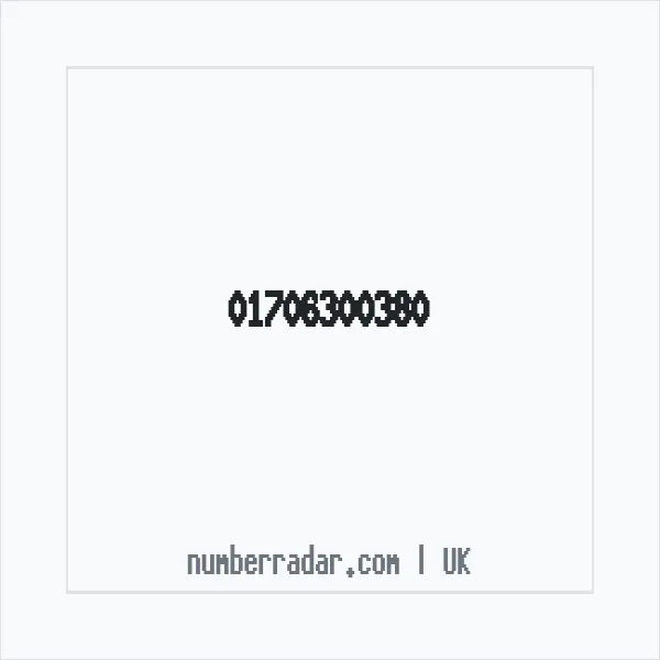 Reverse number check for +44 1706 300380 — who called me?