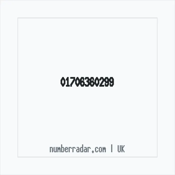 Reverse number check for +44 1706 360299 — who called me?