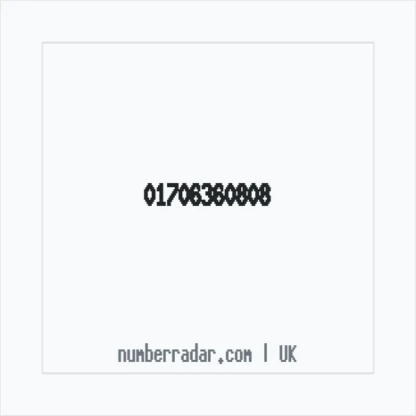 Reverse number check for +44 1706 360808 — who called me?