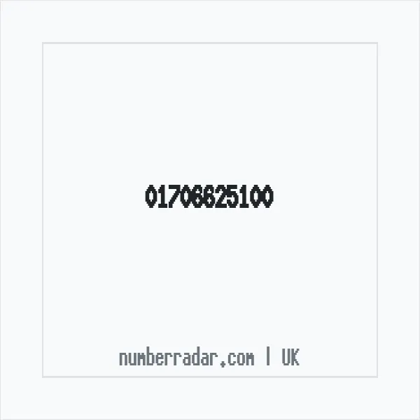 Reverse number check for +44 1706 625100 — who called me?