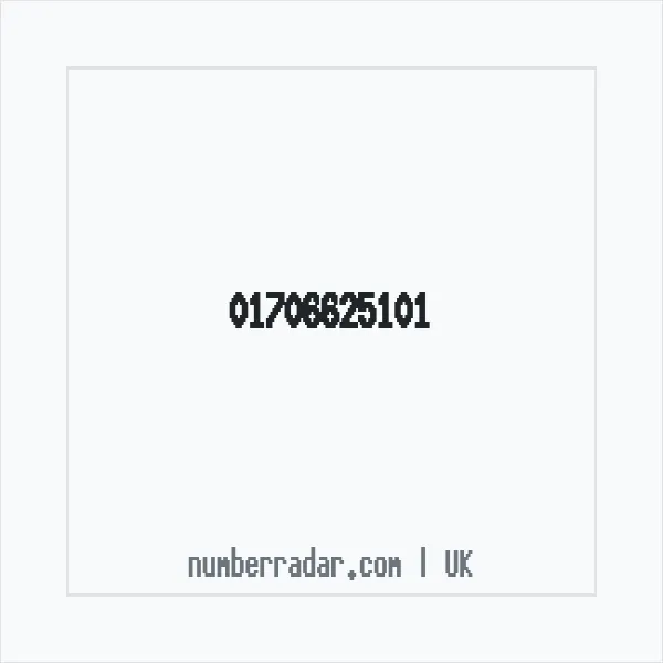 Reverse number check for +44 1706 625101 — who called me?