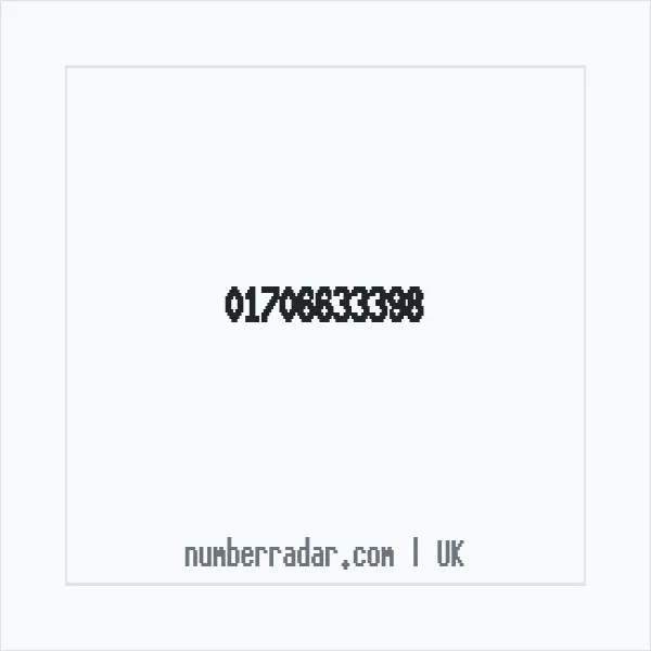 Reverse number check for +44 1706 633398 — who called me?