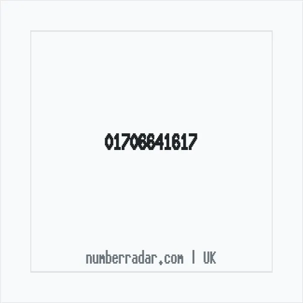 Reverse number check for +44 1706 641617 — who called me?
