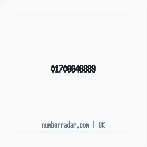 Reverse number check for +44 1706 646889 — who called me?