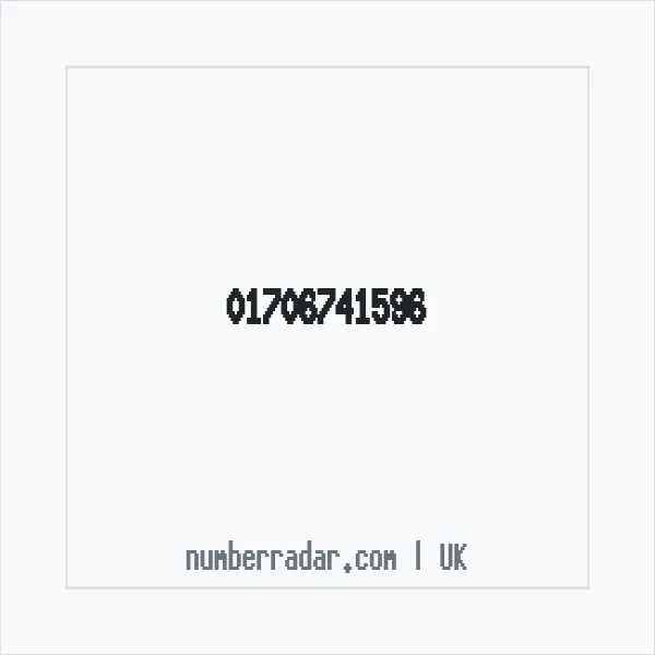 Reverse number check for +44 1706 741596 — who called me?