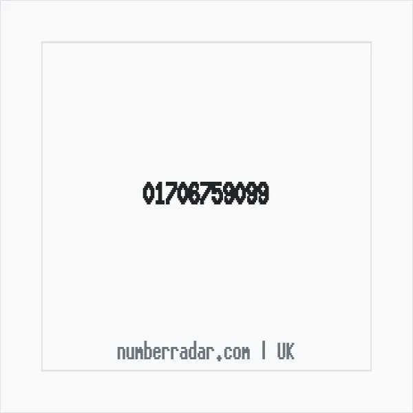 Reverse number check for +44 1706 759099 — who called me?