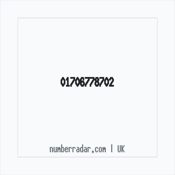 Reverse number check for +44 1706 778702 — who called me?