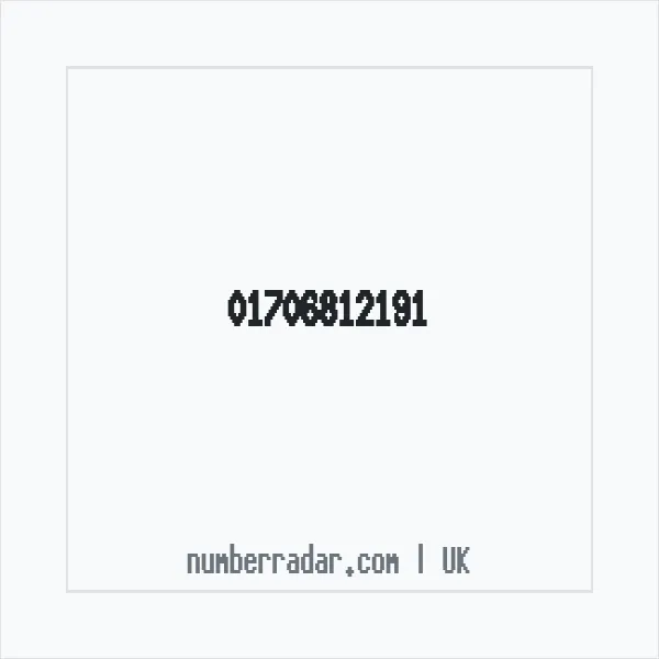 Reverse number check for +44 1706 812191 — who called me?