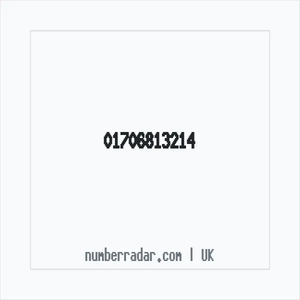 Reverse number check for +44 1706 813214 — who called me?
