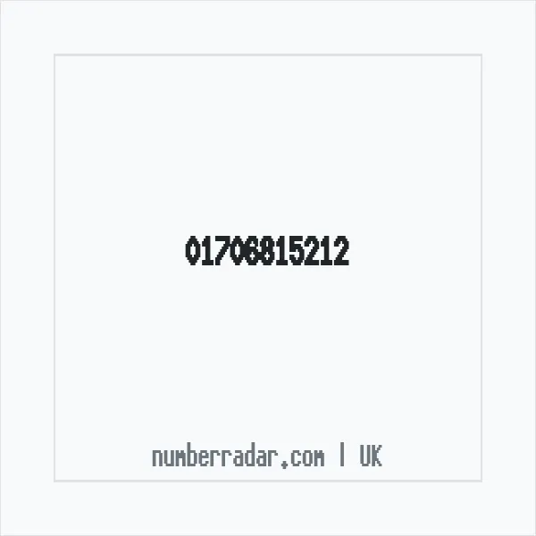 Reverse number check for +44 1706 815212 — who called me?