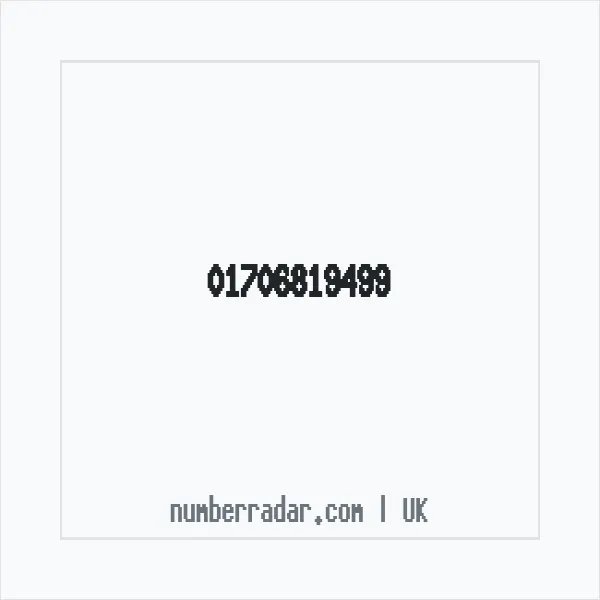 Reverse number check for +44 1706 819499 — who called me?