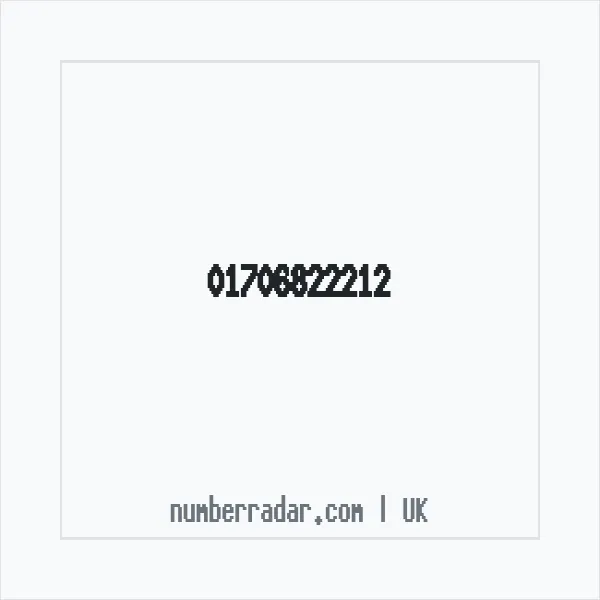 Reverse number check for +44 1706 822212 — who called me?