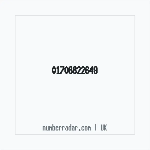 Reverse number check for +44 1706 822649 — who called me?