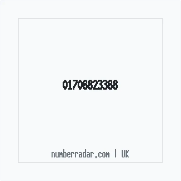 Reverse number check for +44 1706 823368 — who called me?