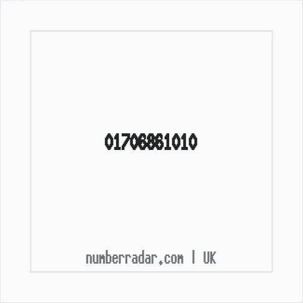 Reverse number check for +44 1706 861010 — who called me?