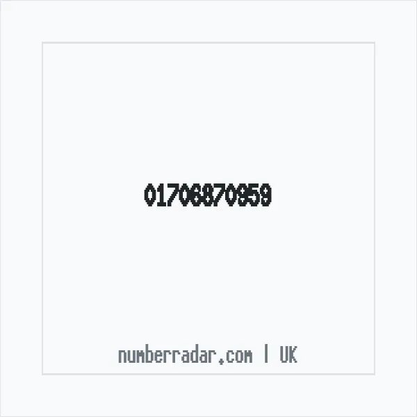 Reverse number check for +44 1706 870959 — who called me?