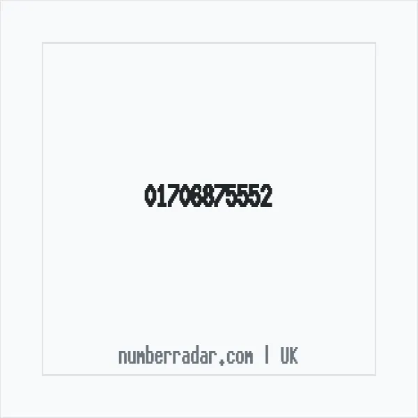 Reverse number check for +44 1706 875552 — who called me?