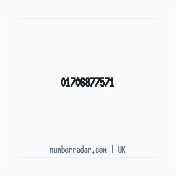 Reverse number check for +44 1706 877571 — who called me?