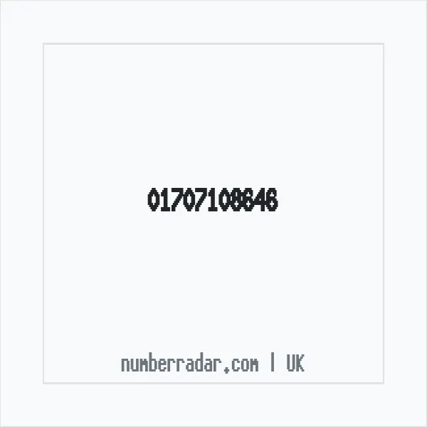 Reverse number check for +44 1707 108646 — who called me?