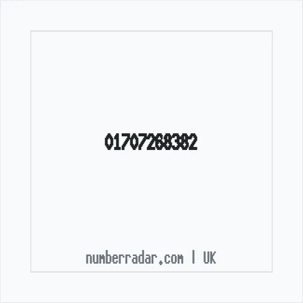 Reverse number check for +44 1707 268382 — who called me?