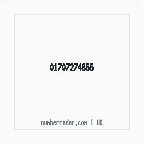 Reverse number check for +44 1707 274655 — who called me?