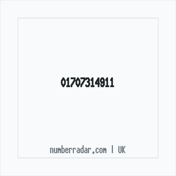 Reverse number check for +44 1707 314911 — who called me?