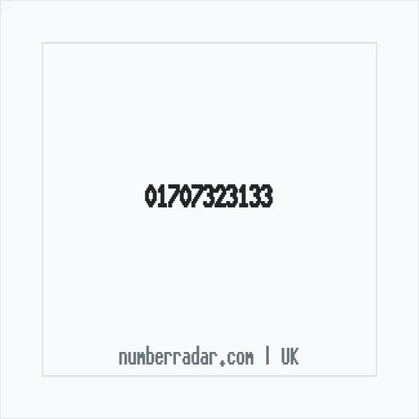 Reverse number check for +44 1707 323133 — who called me?