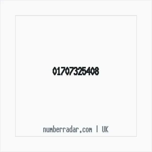 Reverse number check for +44 1707 325408 — who called me?