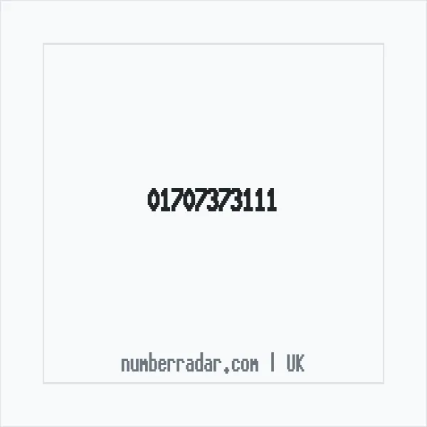 Reverse number check for +44 1707 373111 — who called me?