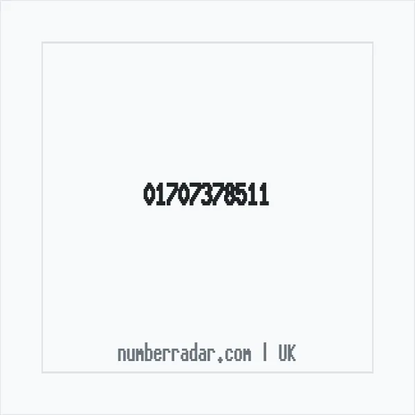 Reverse number check for +44 1707 378511 — who called me?