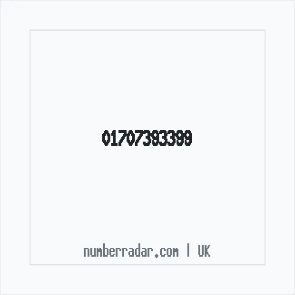 Reverse number check for +44 1707 393399 — who called me?