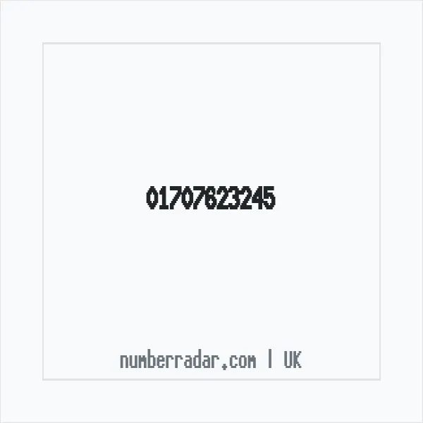 Reverse number check for +44 1707 623245 — who called me?
