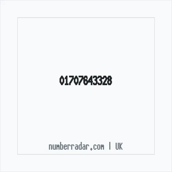 Reverse number check for +44 1707 643328 — who called me?