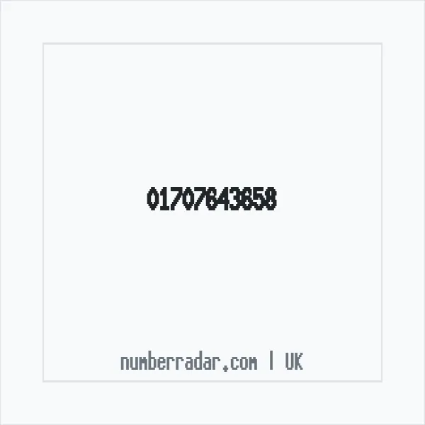Reverse number check for +44 1707 643658 — who called me?
