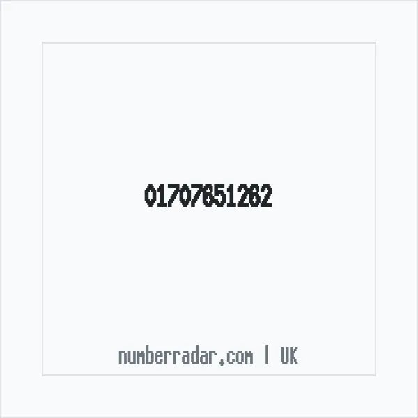 Reverse number check for +44 1707 651262 — who called me?