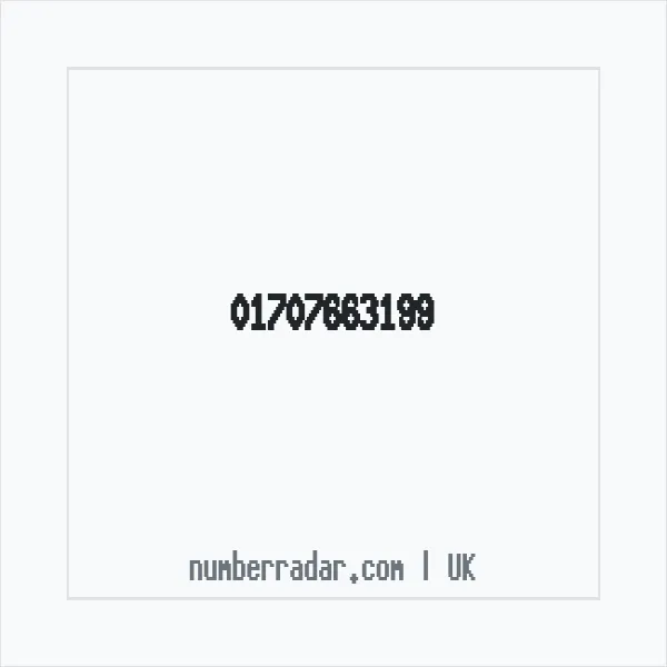 Reverse number check for +44 1707 663199 — who called me?