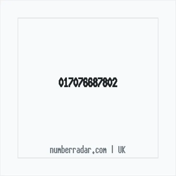 Reverse number check for +44 (1707) 668-780 — who called me?