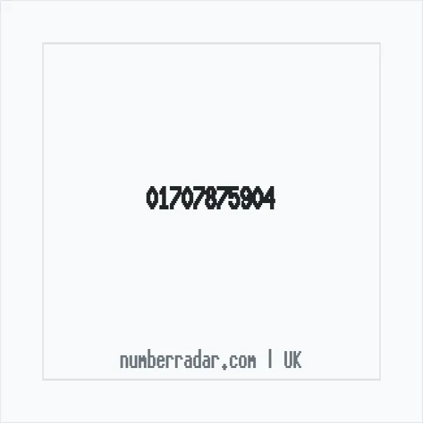 Reverse number check for +44 1707 875904 — who called me?
