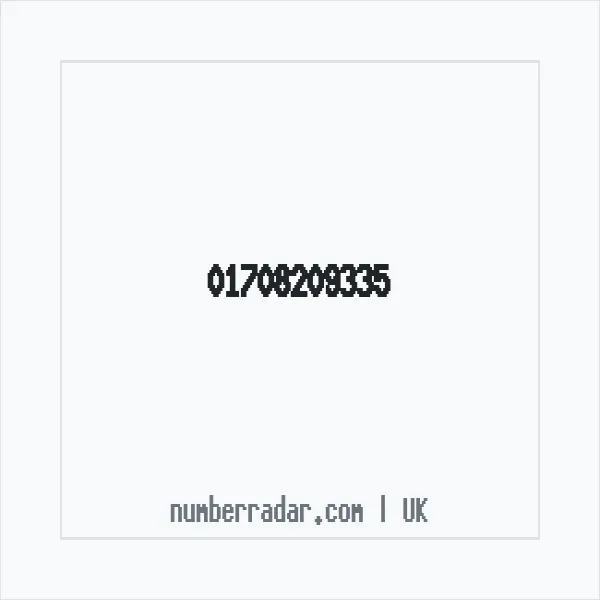 Reverse number check for +44 1708 209335 — who called me?