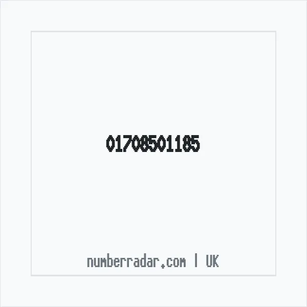 Reverse number check for +44 1708 501185 — who called me?