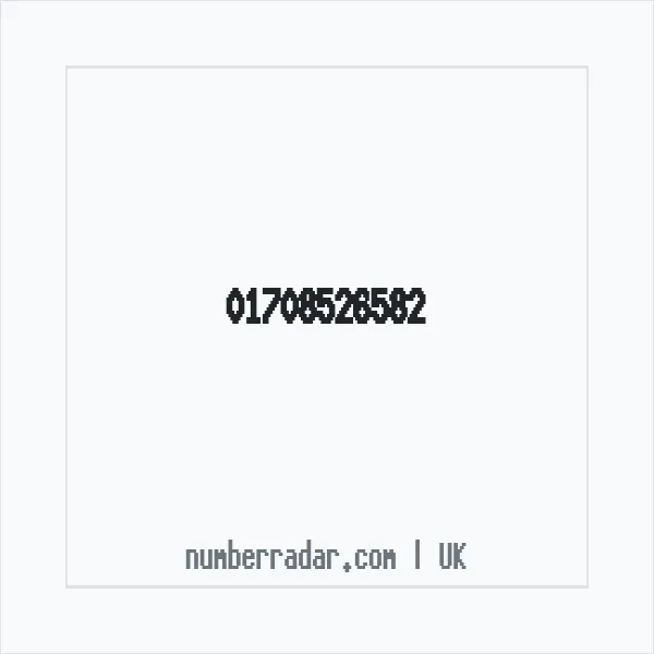 Reverse number check for +44 1708 526582 — who called me?