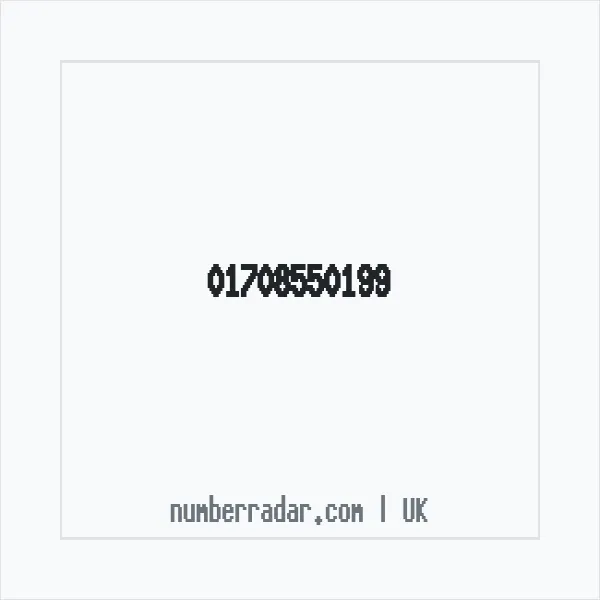 Reverse number check for +44 1708 550199 — who called me?