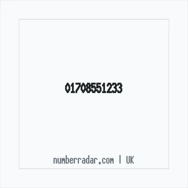 Reverse number check for +44 1708 551233 — who called me?