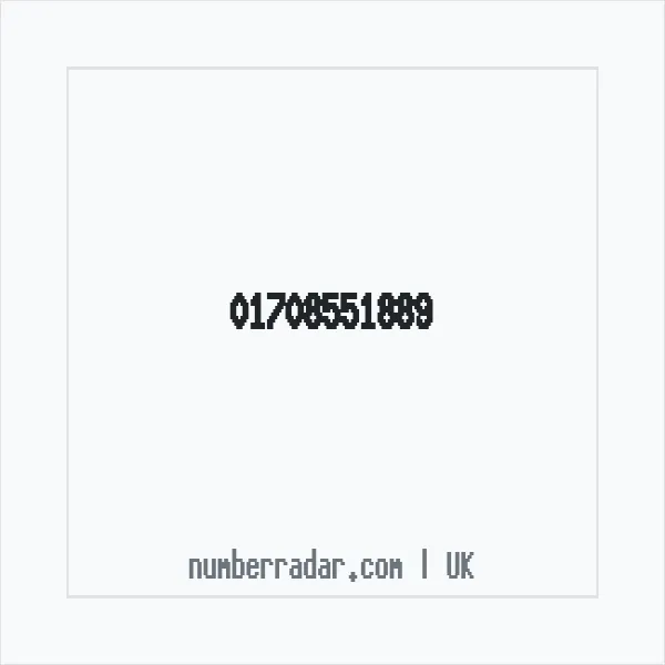 Reverse number check for +44 1708 551889 — who called me?