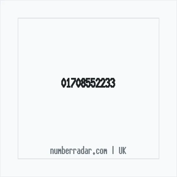 Reverse number check for +44 1708 552233 — who called me?