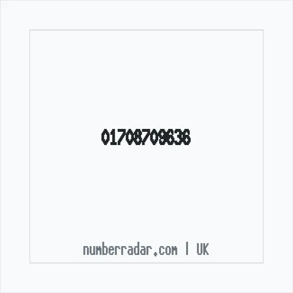 Reverse number check for +44 1708 709636 — who called me?