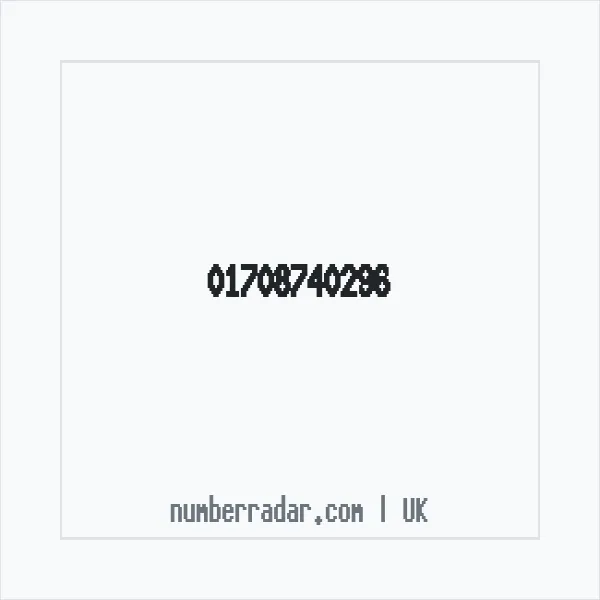 Reverse number check for +44 1708 740296 — who called me?